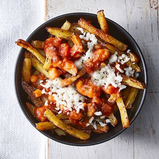 Chili Cheeze Fries / Poutine au Chili et Fauxmage