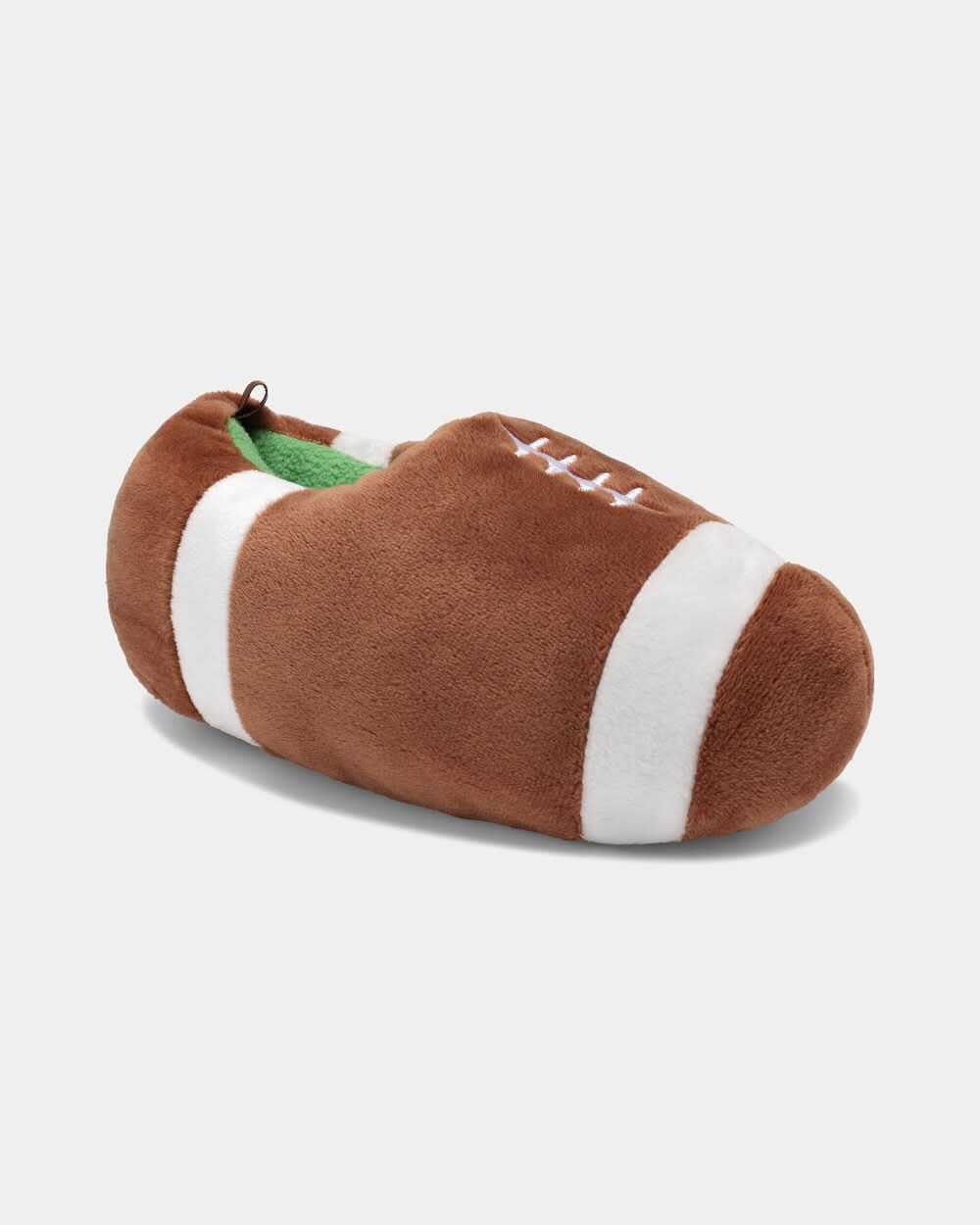 Boys Football Slippers - Brown - Brown/White - L
