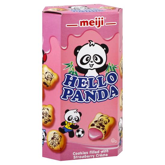 Meiji Cookies Filled With Strawberry Creme