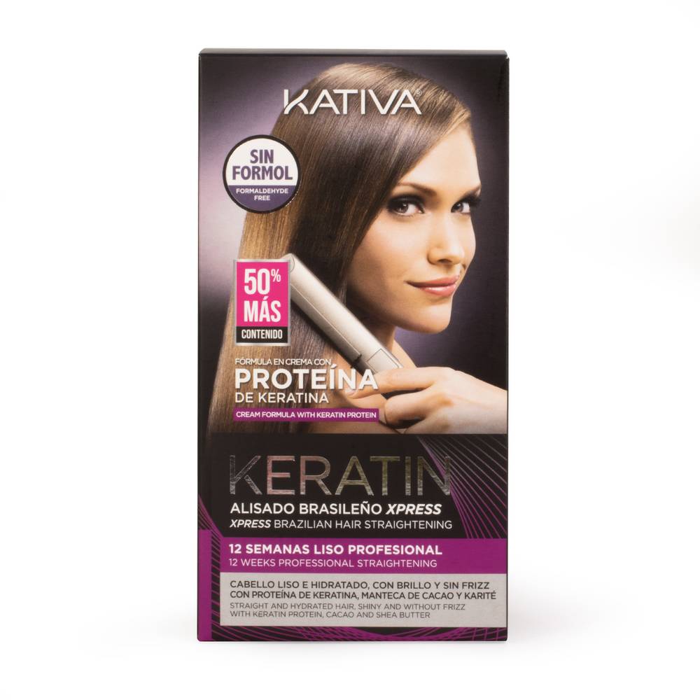 Kativa · Keratina alisado brasileño express (300 g)