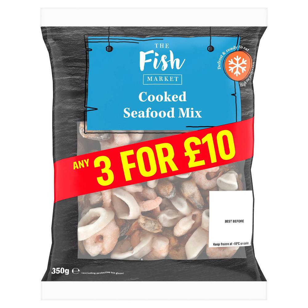 The Fish Market 350g Cooked Seafood Mix