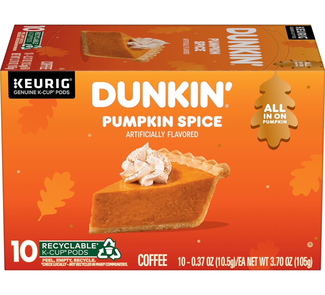 Dunkin' Pumpkin Spice Coffee Pods (3.7 oz)
