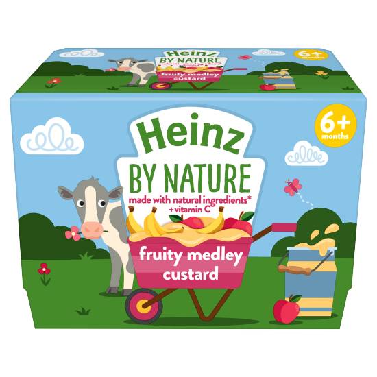 Heinz By Nature Fruity Medley Custard For 6+ Months (400g)