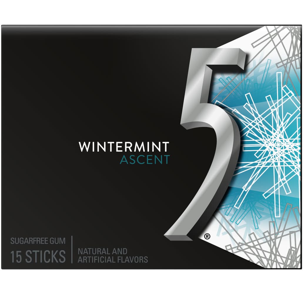 5 Gum Wintermint Ascent Sugarfree Gum (1.42 oz, 15 ct)