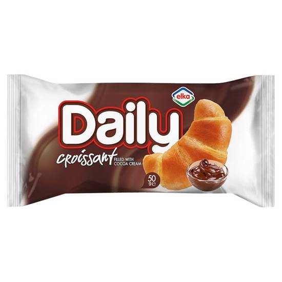 Elka Daily Croissant with Cocoa Cream Filling 50g