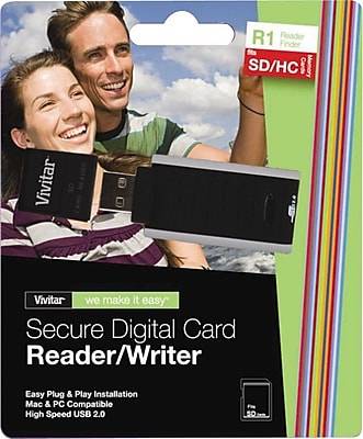 Vivatar Rw-Sd Secure Digital Card Reader/Writer (black)