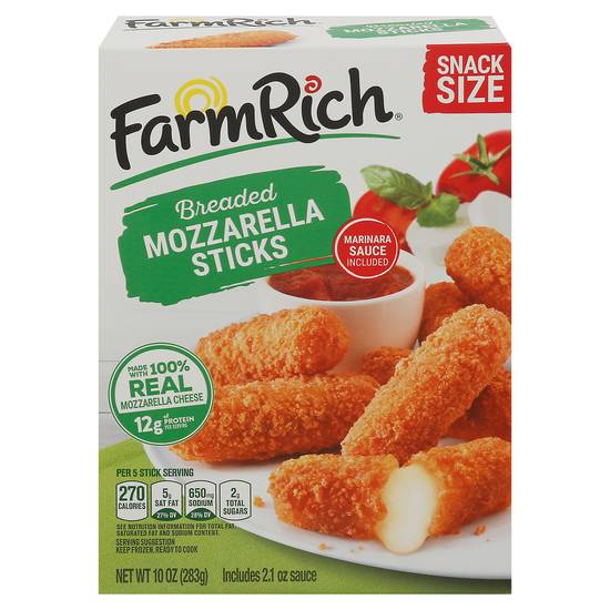 Farm Rich Snack Size Breaded Mozzarella Sticks