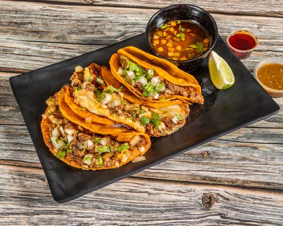 Tacos (3 pcs) wth Rice & Beans