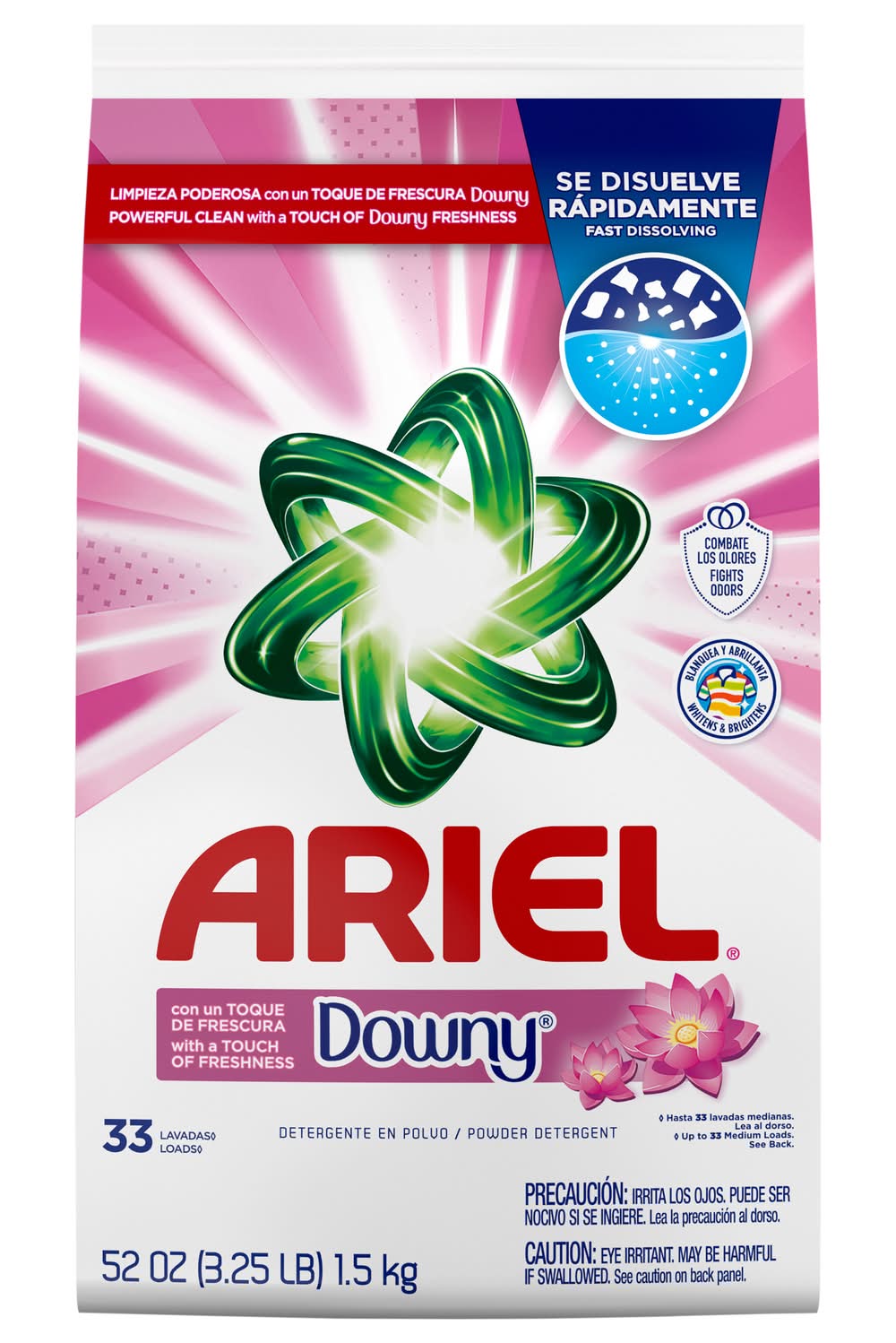 Ariel Laundry Detergent Powder, Downy (52 oz)
