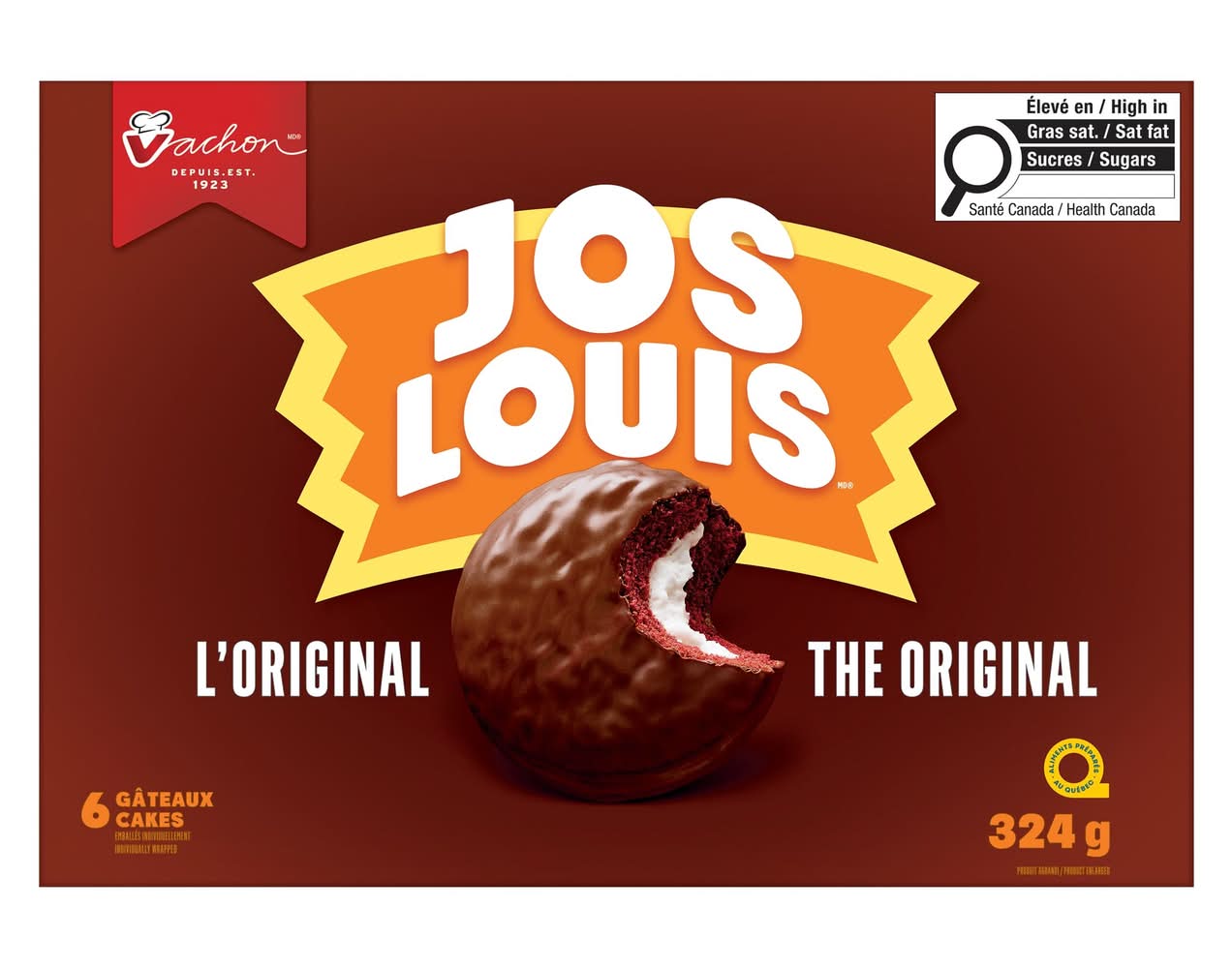 Vachon Jos Louis the Original Cakes (324 g, 6 ct)
