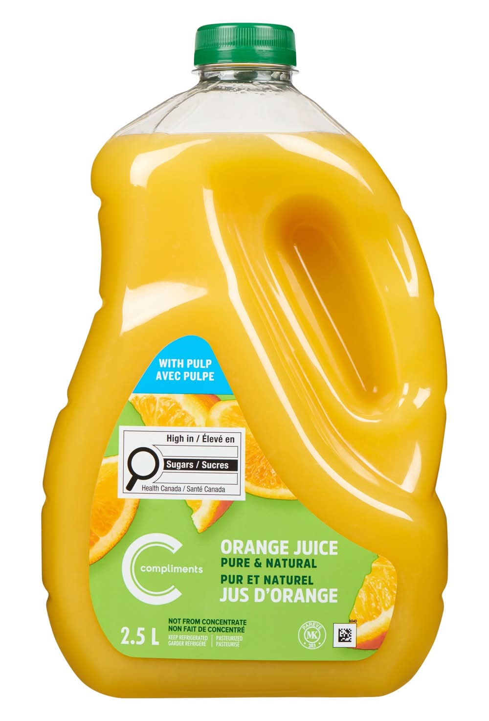 Compliments Pure & Natural Orange Juice With Pulp (2.5 L)