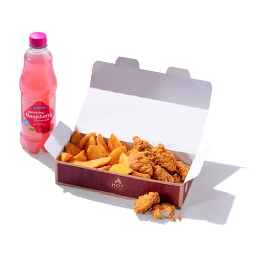 Spicy Chicken BBQ Bites Meal Box & Drink
