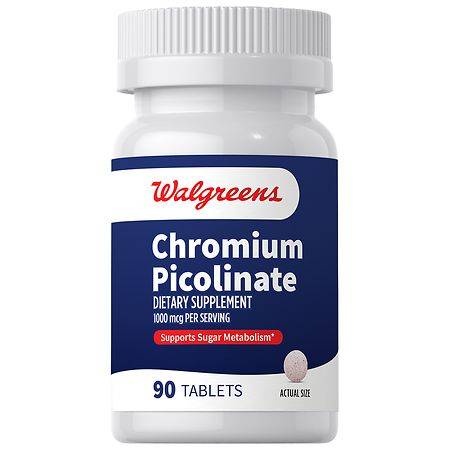 Walgreens Chromium Picolinate 1000 mcg Tablets - 90.0 ea