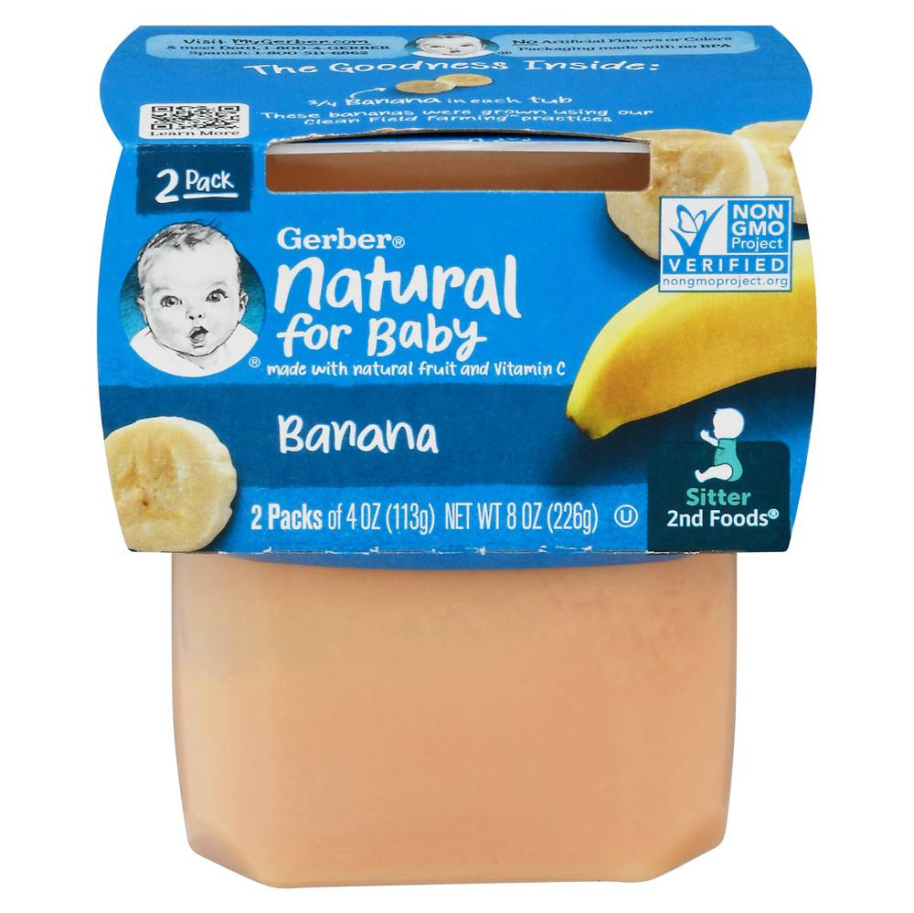 Gerber Natural Sitter 2nd Foods Baby Meals (2 ct) (banana)