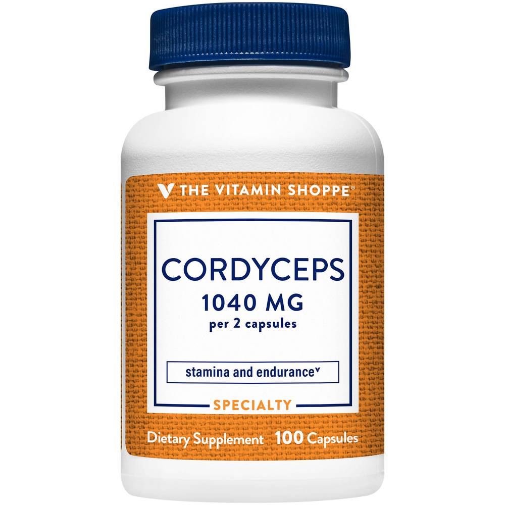 Cordyceps Mushroom Supplement - 1,040 Mg - Supports Stamina And Endurance (100 Capsules)