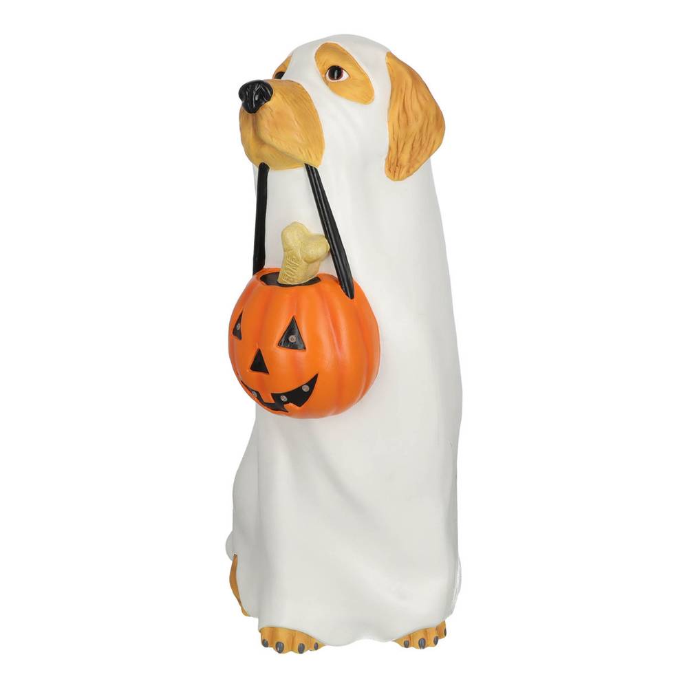 Adorno de halloween perro golden con luz 76 cm