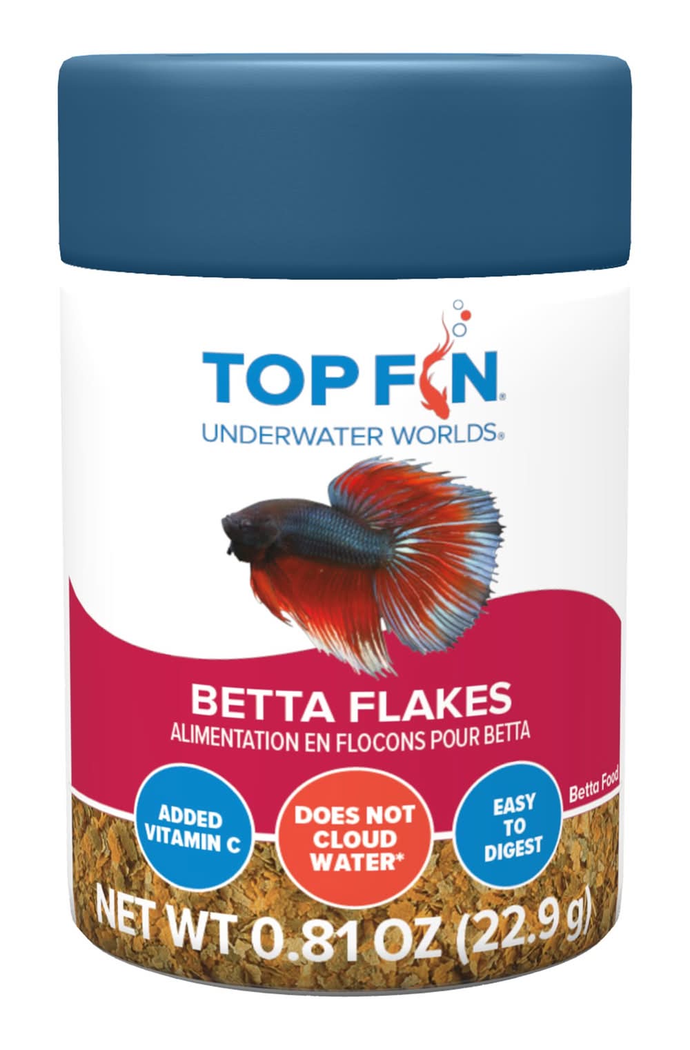 Top Fin® Betta Flakes Fish Food (Size: 0.81 Oz)