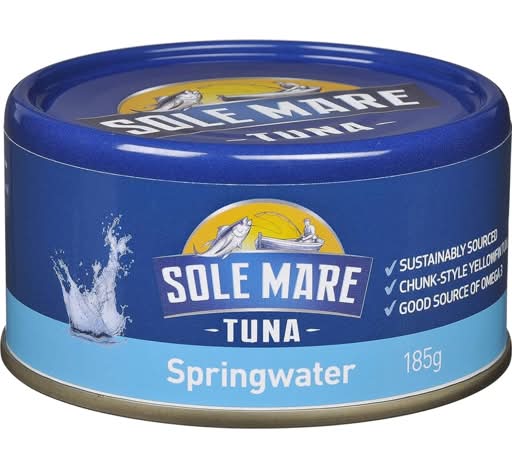 Sole Mare Tuna in Springwater (185g)