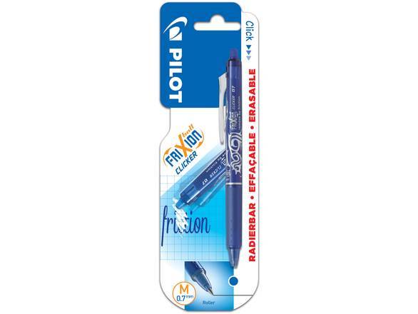 Blister frixion ball clicker moyen x 1 bleu