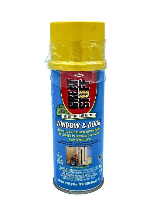 Great Stuff Window and Door Foam Sealant, Yellow (12 oz)