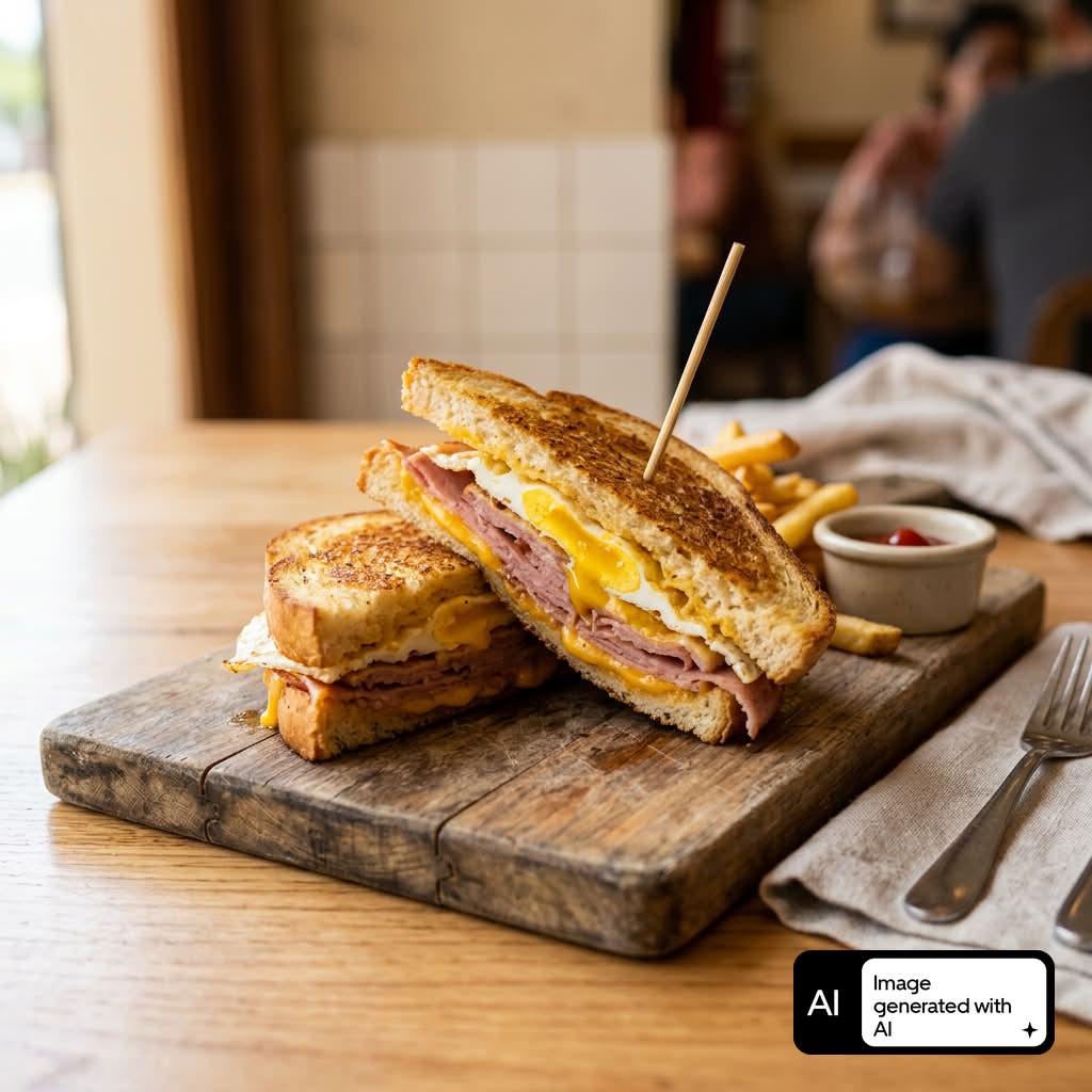 Jamón,Queso Y Huevo