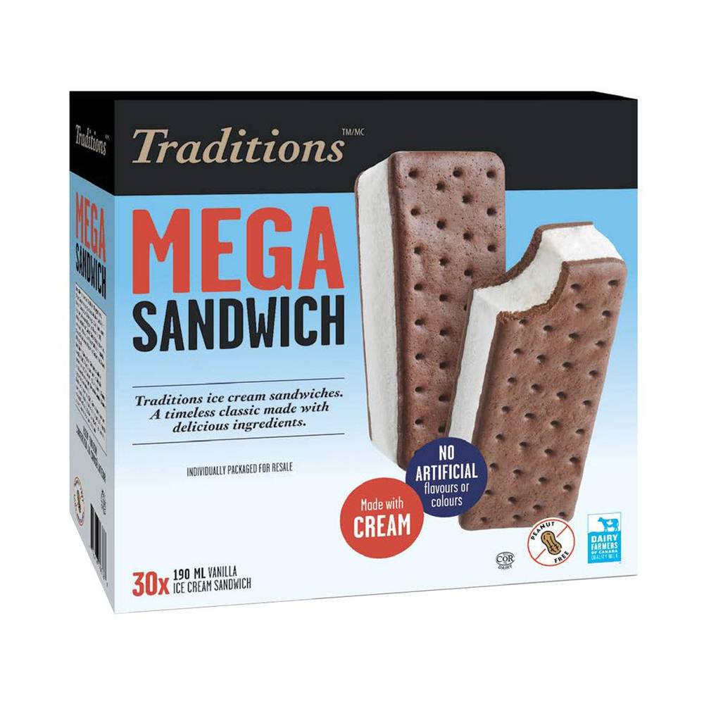 Mega Vanilla Sandwich 4/30X190Ml P180  9T5H