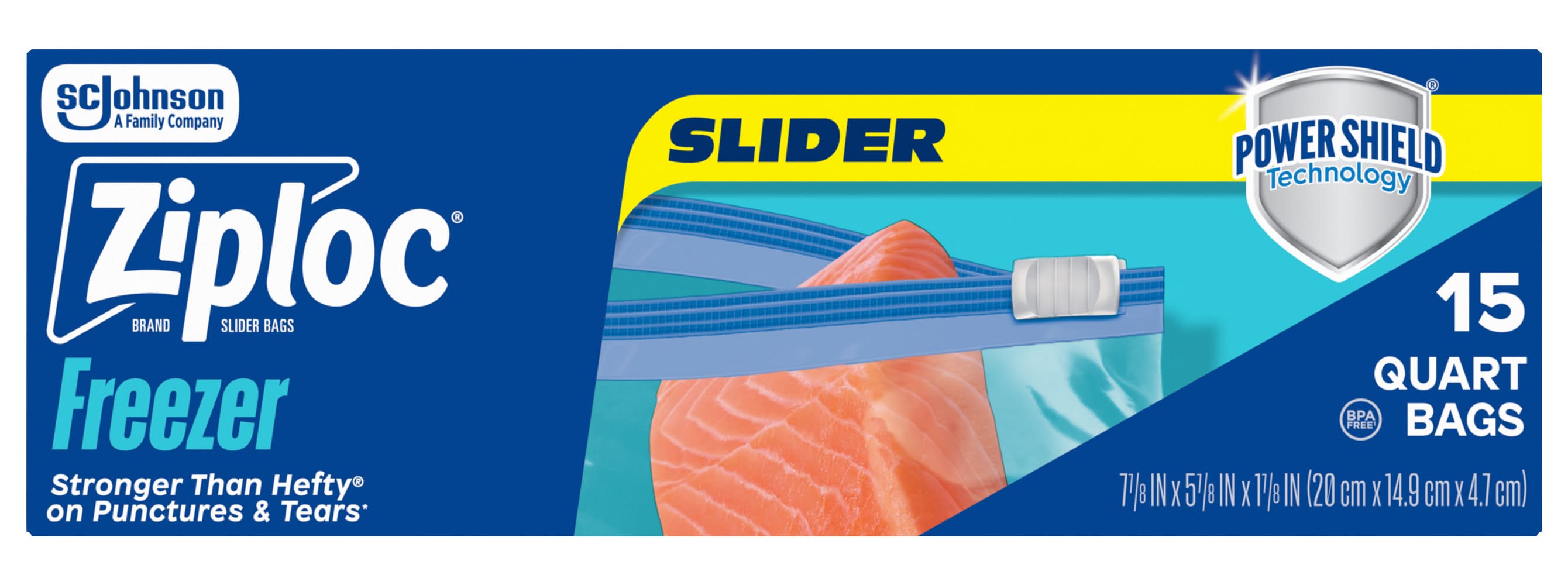 Ziploc Slider Quart Storage Bags