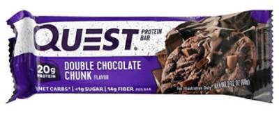 Quest Bar Protein Bar Double Chocolate Chunk Flavor - 2.12 Oz
