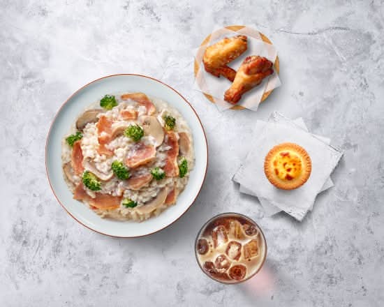 奶油燻雞燉飯【豪華套餐】