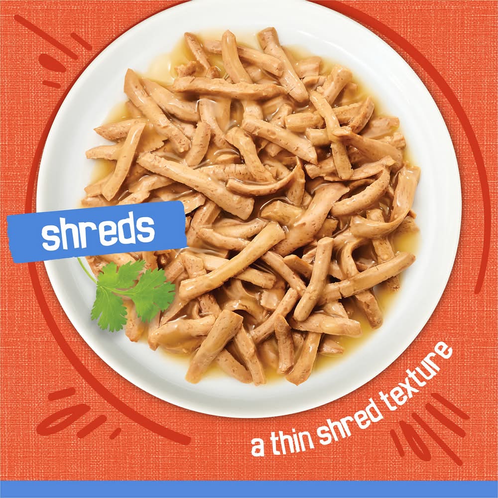 Purina Purina Friskies Shreds Chicken And Salmon Dinner In Wet Cat Food Gravy