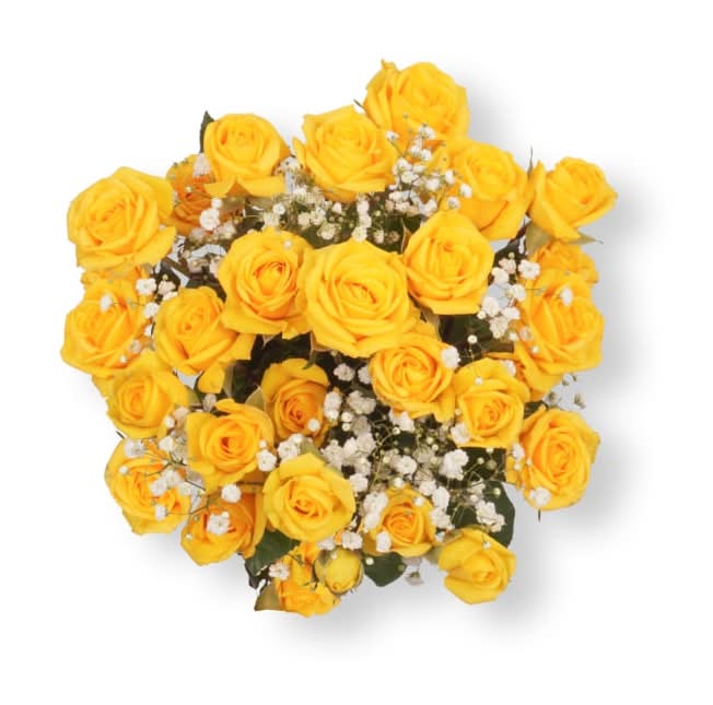 Spray Bouquet With Yellow Rose