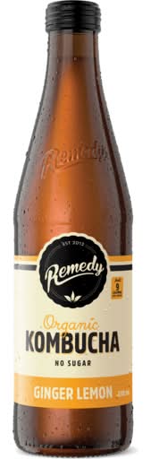 Remedy Kombucha Ginger Lemon 330mL
