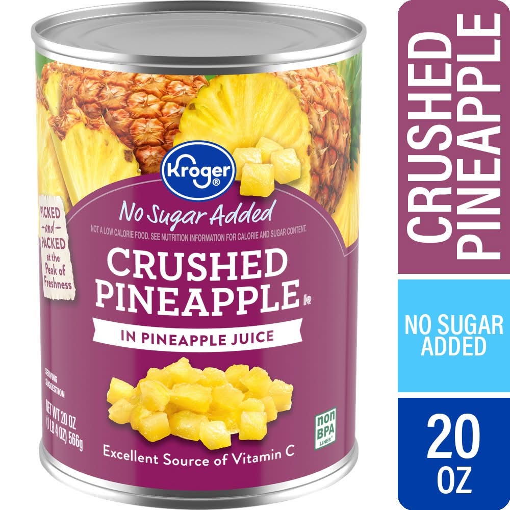 Kroger Canned Crushed Pineapple in Juice (20 oz)