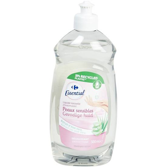 Carrefour Essential - Liquide vaisselle peaux sensibles (500 ml)