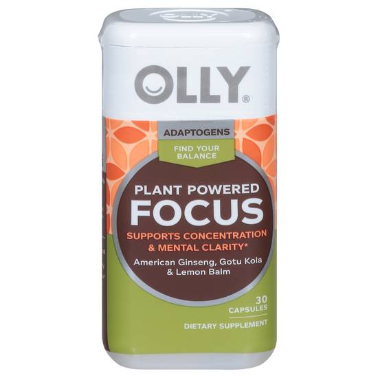 Olly Plant Powered Focus Capsules