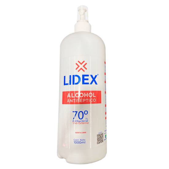 Lidex  Alcohol Antiseptico Al 70%-  1lt