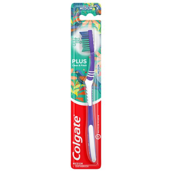Colgate Plus Cleaning Tip Medium Toothbrush