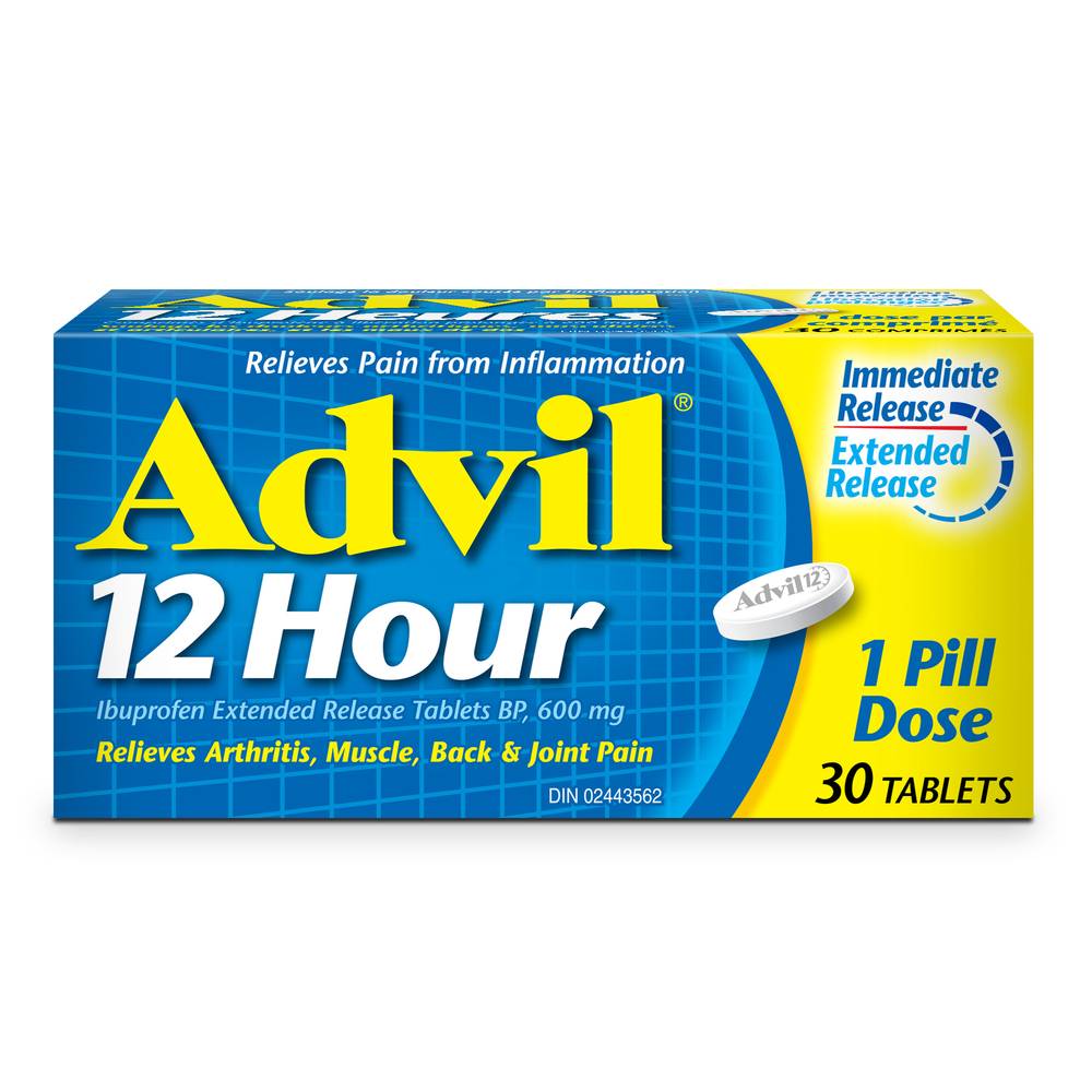 Advil 12 Hour Immediate Release Tablets 600 mg (80 g)