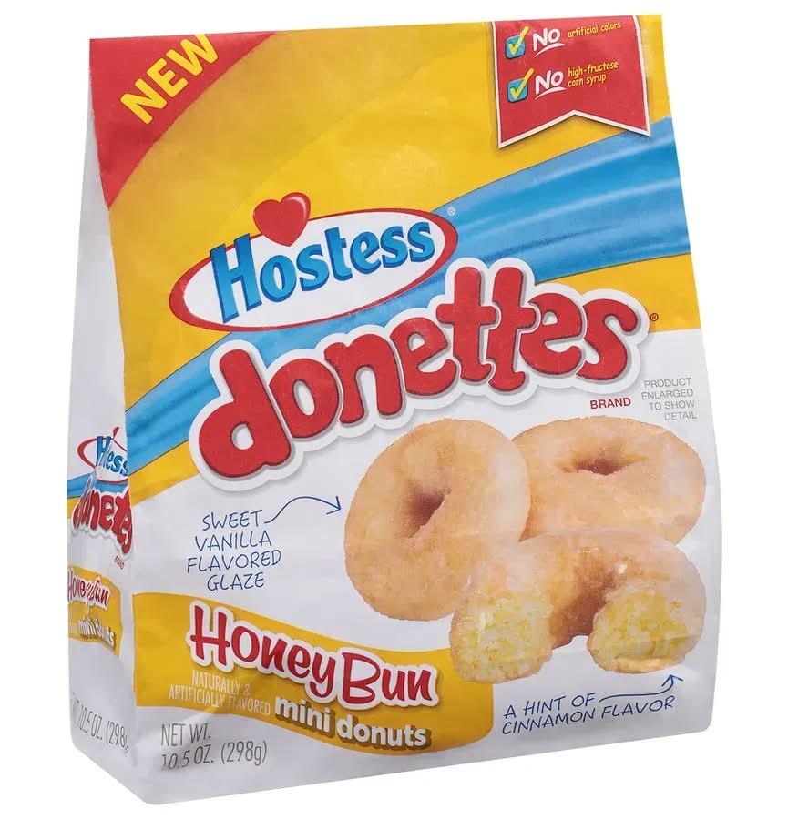 Hostess Donettes Honey Bun Mini Donuts