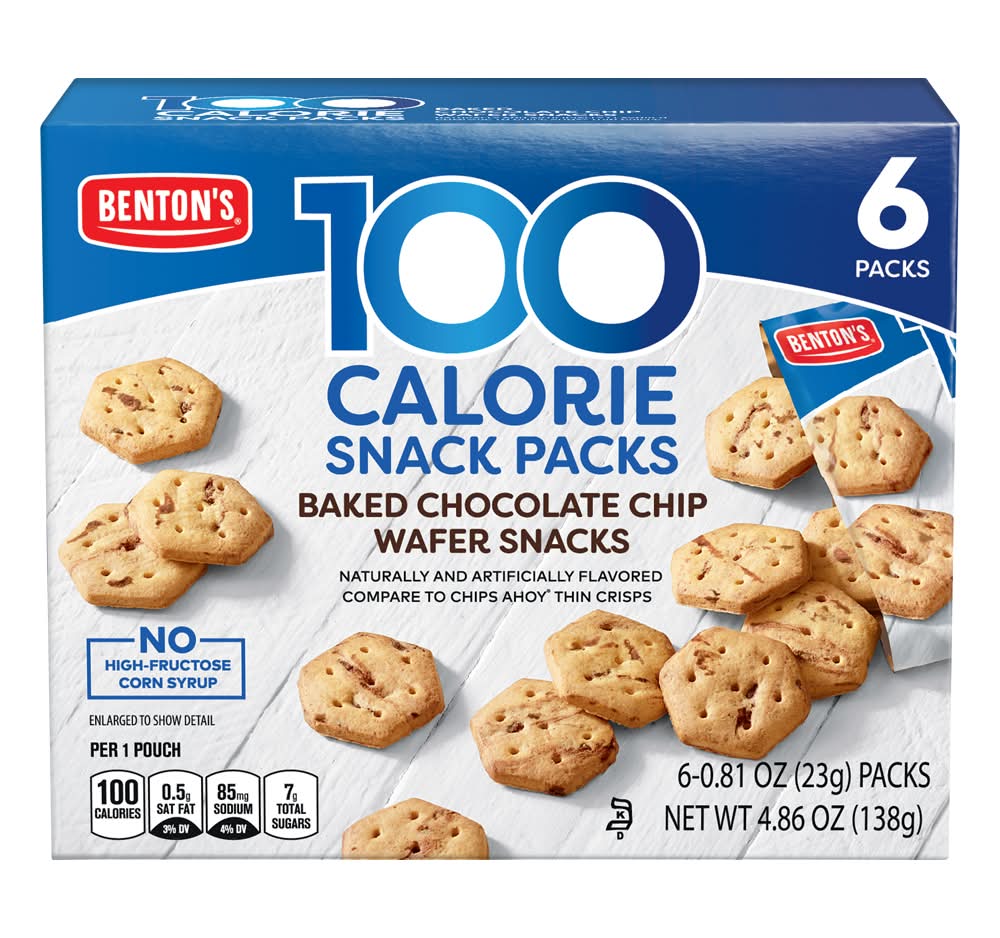 Benton's 100 Calorie Snack packs, Chocolate Chip (6 x 0.81 oz)