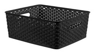 Brightroom Decorative Storage Basket, M, Black