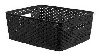Brightroom Decorative Storage Basket, M, Black