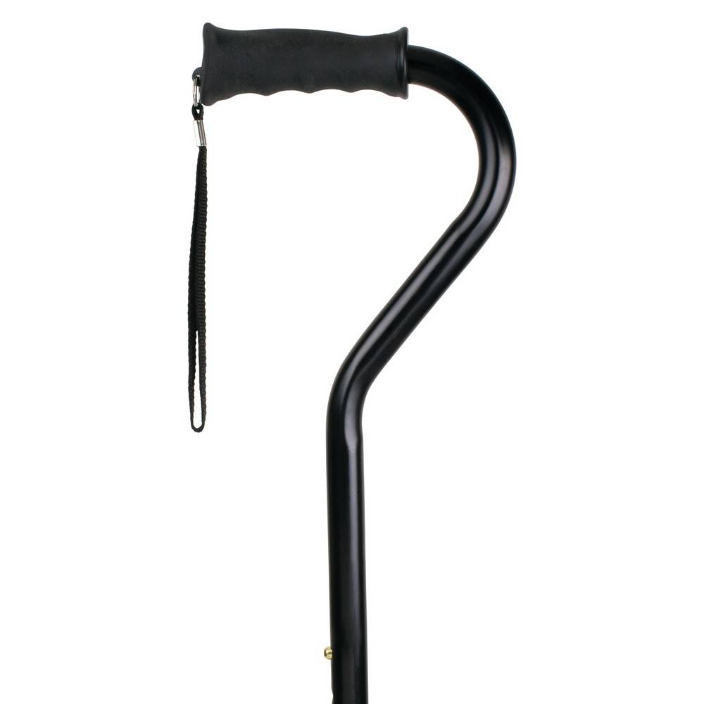 Carex Ergo Offset Cane, Black