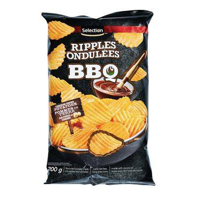 Selection Rippled Bbq Potato Chips (200 g)