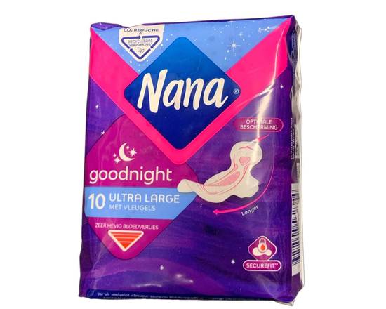 Goodnight serviettes hygiéniques ultra Nana x10