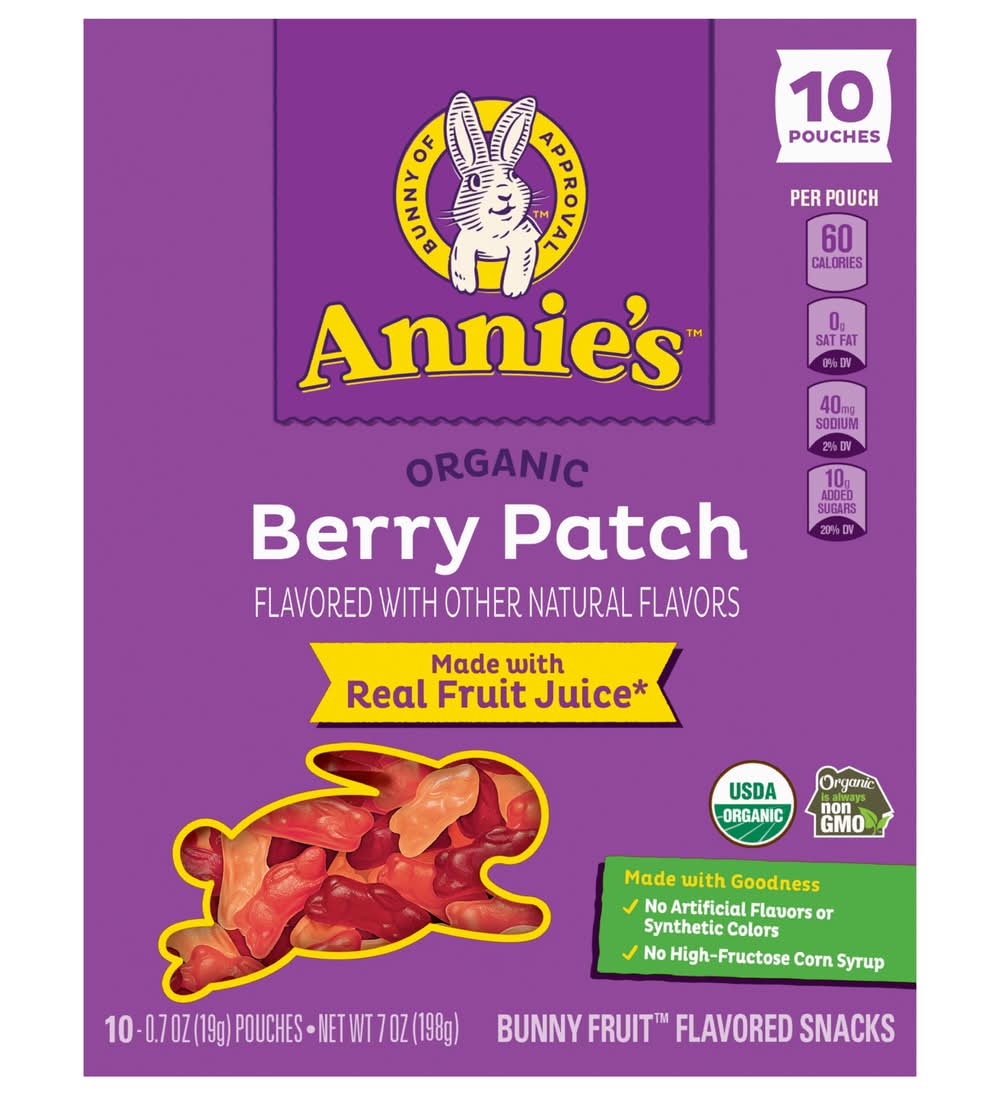 Annie's Berry Patch Bunny Fruit Snacks (0.7 oz, 10 ct)