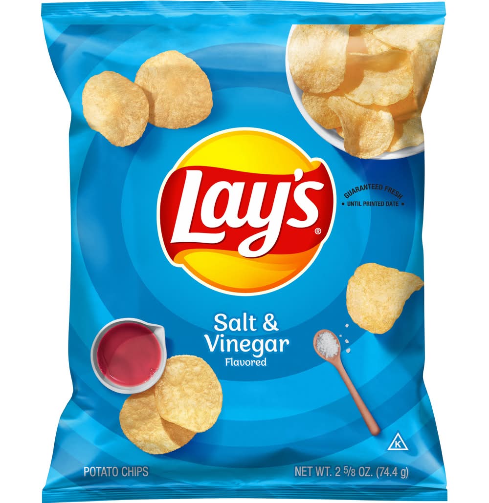 Lay's Potato Chips, Salt & Vinegar (2.62 oz)