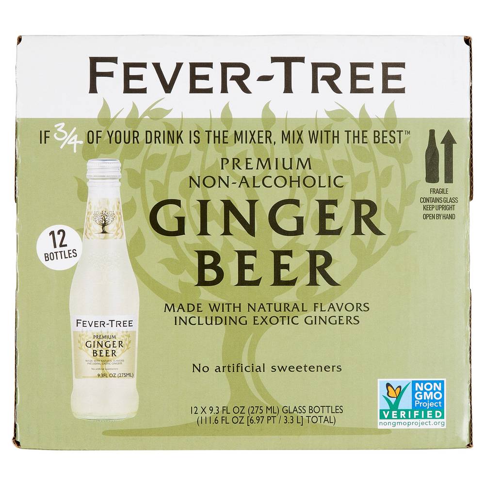 Fever-Tree Premium Non Alcoholic Beer, Ginger (12 x 9.3 fl oz)