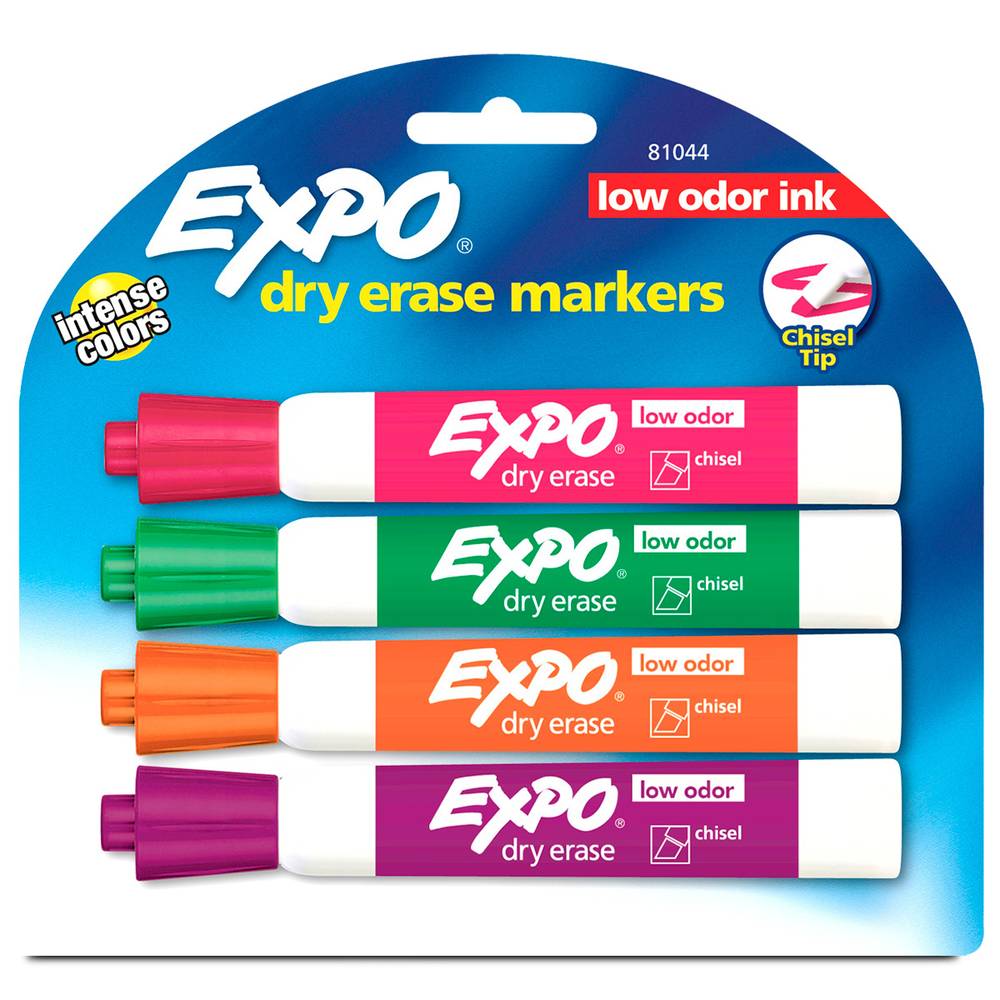 Expo marcadores colores intensos (4 piezas)