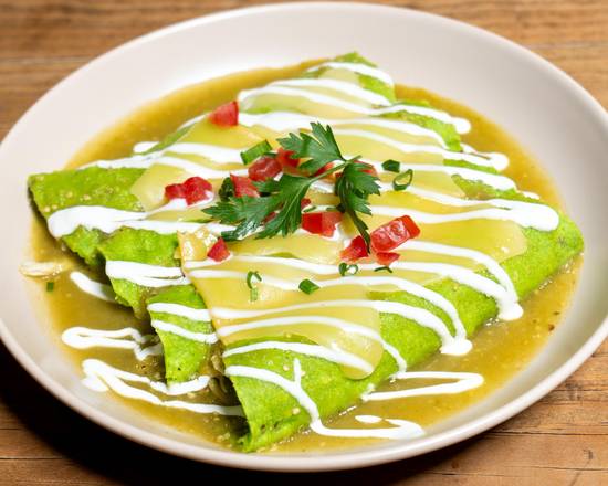 Enchiladas verde de pollo (4pz)